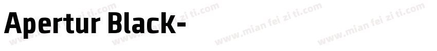 Apertur Black字体转换